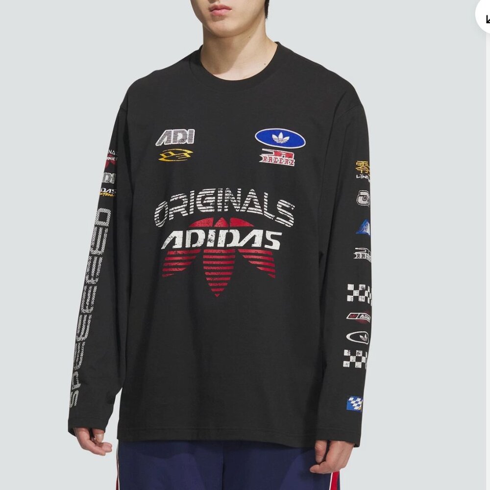 NWT Adidas Originals MOTO LONGSLEEVE T Shirt Men's KH1199